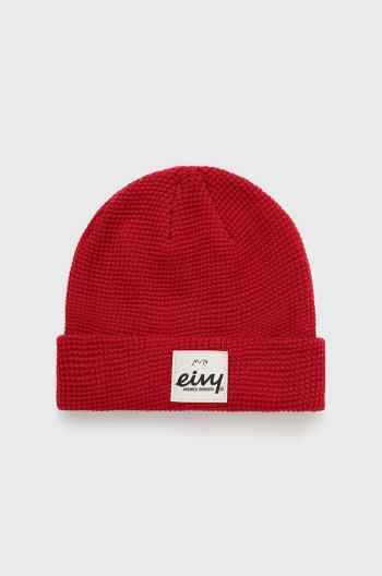 Vlněný klobouk Eivy červená barva, z tenké pleteniny, vlněná