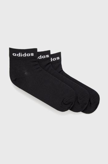 Ponožky adidas (3-pack) GE6177 pánské, černá barva