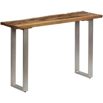 Konzolový stolek recyklované dřevo a ocel 120x35x76 cm (246290)