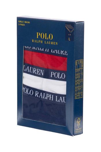 Dětské kalhotky Polo Ralph Lauren 3-pack tmavomodrá barva