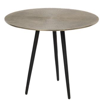 Kovový odkládací stolek ve zlato-černém provedení Coquilles – Ø 41*35 cm 64628M
