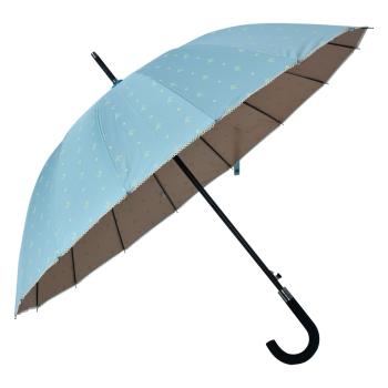 Světle modrý deštník s puntíky a mašličkami - Ø  60 cm JZUM0031LBL