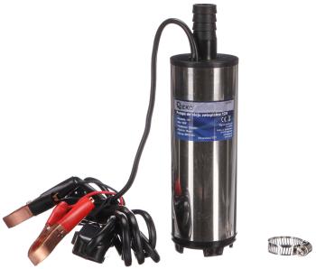 Mini čerpadlo na naftu, 12V, 25l/min, průměr 52mm, 60W, na hadice 3m GEKO