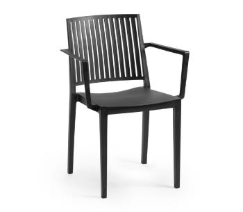 Jídelní židle BARS ARMCHAIR Rojaplast Černá