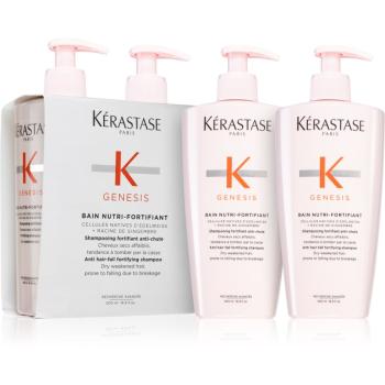 Kérastase Genesis Bain Nutri-Fortifiant posilující šampon pro slabé vlasy s tendencí vypadávat 2x500 ml