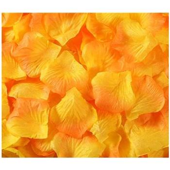 Okvětní lístky růže 400 ks - oranžovo žluté (2427)