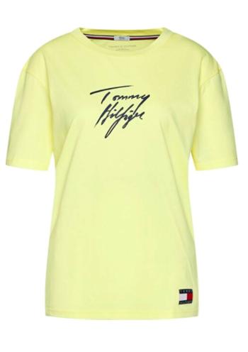 Dámské tričko Tommy Hilfiger UW0UW02262 S Žlutá