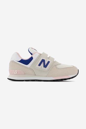 Dětské sneakers boty New Balance béžová barva