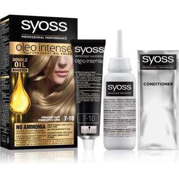 Syoss Oleo Intense permanentní barva na vlasy s olejem odstín 7-10 Natural Blond