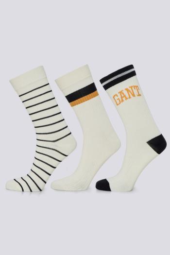 PONOŽKY GANT D1. SOCKS 3-PACK hnědá 39/41