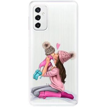 iSaprio Kissing Mom pro Brunette and Girl pro Samsung Galaxy M52 5G (kmbrugirl-TPU3-M52_5G)
