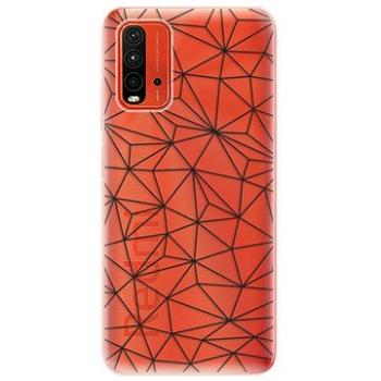 iSaprio Abstract Triangles 03 - black pro Xiaomi Redmi 9T (trian03b-TPU3-Rmi9T)