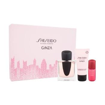 Shiseido Ginza dárková kazeta parfémovaná voda 50 ml + tělové mléko 50 ml + pleťové sérum Ultimune Power Infusing Concentrate 10 ml pro ženy