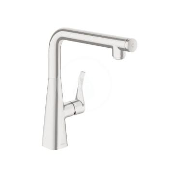 HANSGROHE Metris Select Dřezová baterie, vzhled nerezu 14847800