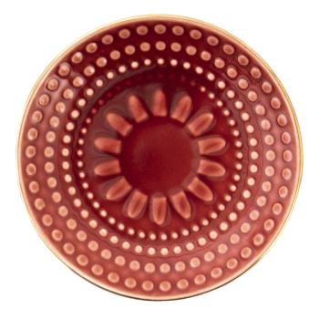 Malý červený snidaňový talířek Breakfast - Ø 13*2 cm 6CE1467