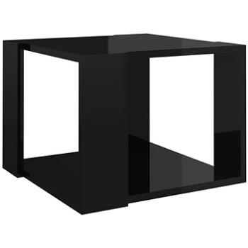 SHUMEE Konferenční stolek černý vysoký lesk 40 × 40 × 30 cm dřevotříska, 806317 (806317)