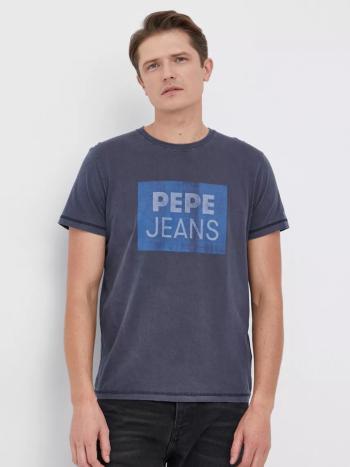 Pepe Jeans pánské modré tričko Rafer - S (594)