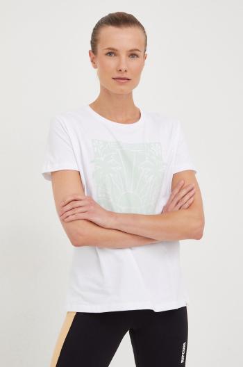 Bavlněné tričko Rip Curl bílá barva