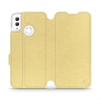Flipové pouzdro na mobil Honor 10 Lite v provedení  Gold&Gray s šedým vnitřkem (5903226712465)