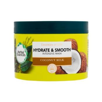 Herbal Essences Hydrate & Smooth Coconut Milk Intesive Mask 450 ml maska na vlasy pro ženy na suché vlasy