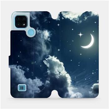 Flip pouzdro na mobil Realme C21 - V145P Noční obloha s měsícem (5903516747801)