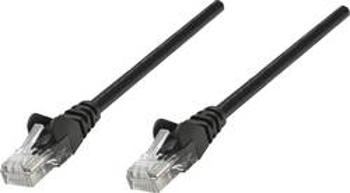 Síťový kabel RJ45 Intellinet 318143, CAT 5e, U/UTP, 0.50 m, černá