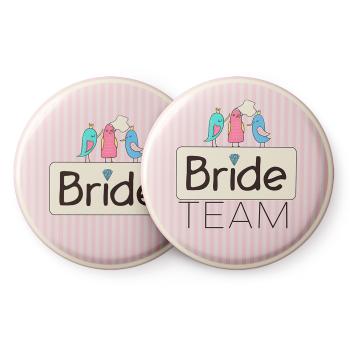 Spielehelden Odznaky  Sweet Bride na holčičí rozlučku se svobodou 12 odznaků 5,6 cm extra velký dárek pro rozlučku se svobodou