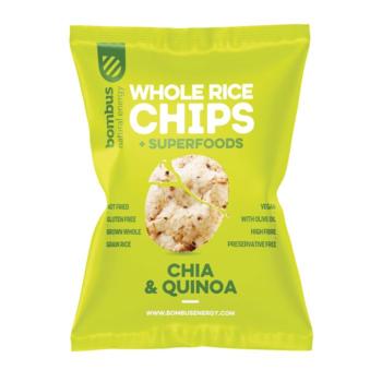 Rýžové čipsy Chia a Quinoa 60 g - Bombus