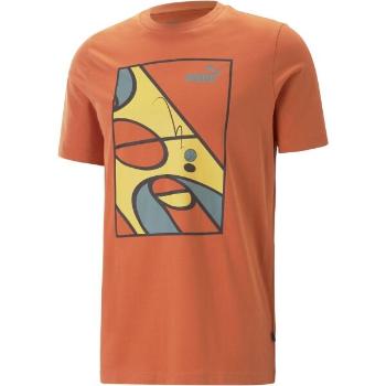 Puma GRAPHICS RUDAGON TEE Pánské triko, oranžová, velikost