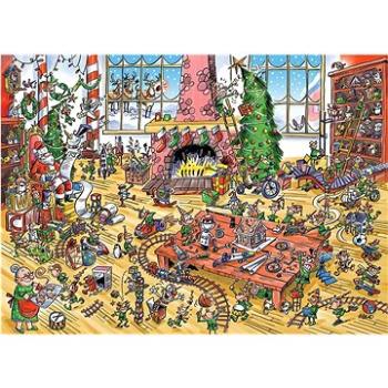 Cobble Hill Puzzle Doodle Town: Pracující skřítkové 1000 dílků (625012535069)