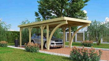 Dřevěný přístřešek / carport CLASSIC 2C Lanitplast