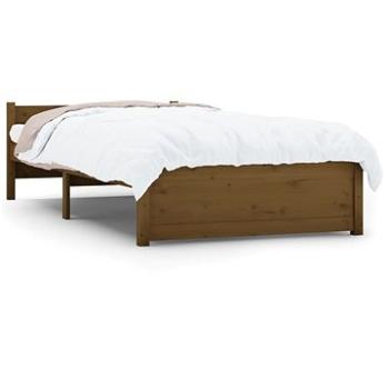 Rám postele medově hnědý masivní dřevo 75 × 190 cm Small Single, 815007 (815007)