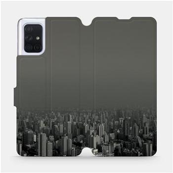 Flipové pouzdro na mobil Samsung Galaxy A71 - V063P Město v šedém hávu (5903516147519)