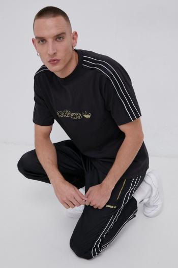 Kalhoty adidas Originals H31292 pánské, černá barva, jednoduché