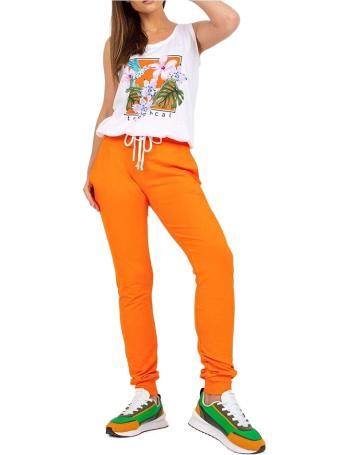 Oranžovo-bílá souprava tepláků a trička vel. L/XL