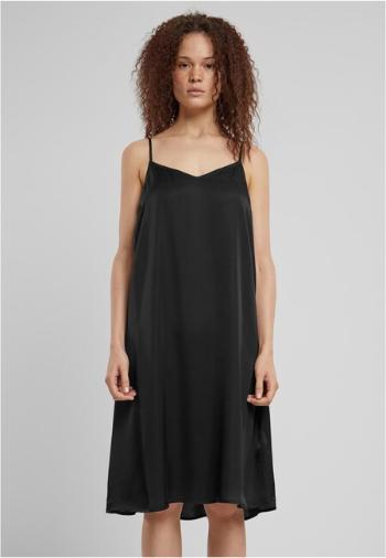 Urban Classics Ladies Viscose Satin Slip Dress black - XL