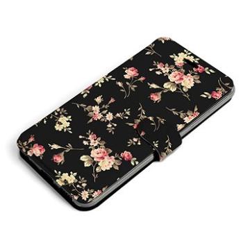 Mobiwear Flip pouzdro pro Xiaomi POCO M4 Pro 5G - VD02S Květy na černé (5903516962549)