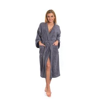 Interkontakt Dámský župan model KIMONO 02 Dark Grey