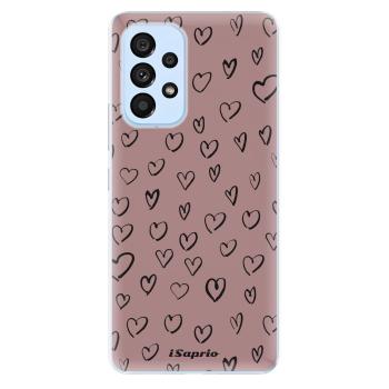 Odolné silikonové pouzdro iSaprio - Heart Dark - Samsung Galaxy A73 5G