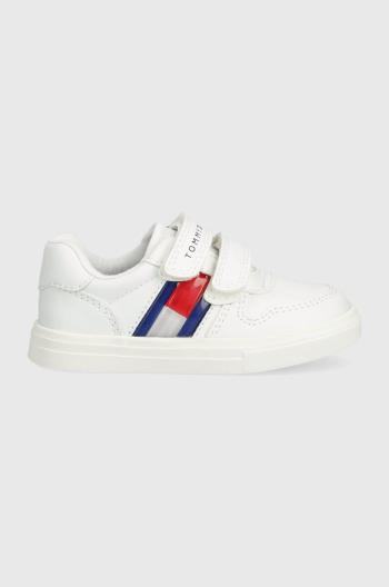 Dětské sneakers boty Tommy Hilfiger bílá barva