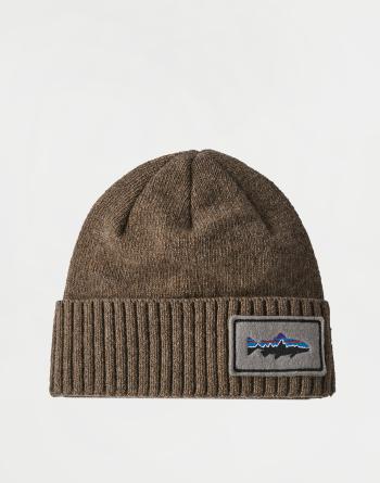 Patagonia Brodeo Beanie Fitz Roy Trout Patch: Ash Tan