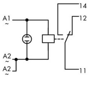 Reléový modul WAGO 789-508, 230 V/AC, 12 A, 1 přepínací kontakt