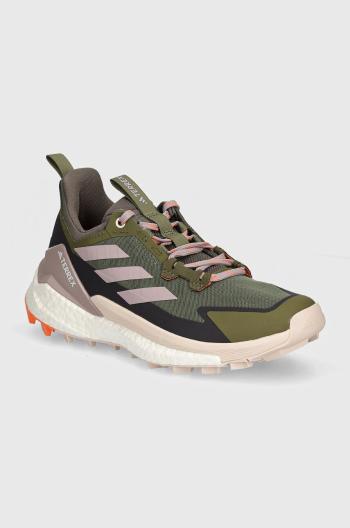 Boty adidas TERREX Free Hiker 2 Low dámské, zelená barva, IG8892