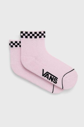 Ponožky Vans dámské, růžová barva