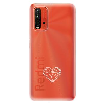 Odolné silikonové pouzdro iSaprio - čiré - Digital Love - Xiaomi Redmi 9T