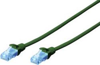 Síťový kabel RJ45 Digitus DK-1512-020/G, CAT 5e, U/UTP, 2.00 m, zelená