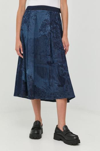 Džínová sukně MAX&Co. fialová barva, midi, áčková