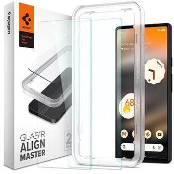 Spigen Glass AlignMaster 2 Pack Clear Google Pixel 6a (AGL04695)