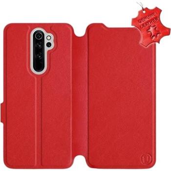 Flip pouzdro na mobil Xiaomi Redmi Note 8 Pro - Červené - kožené -   Red Leather (5903226984992)