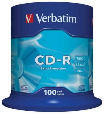 CD-R 700MB, 80min., 52x, DL Extra Protection, Verbatim, 100-cake, bal. 100 ks, 43411